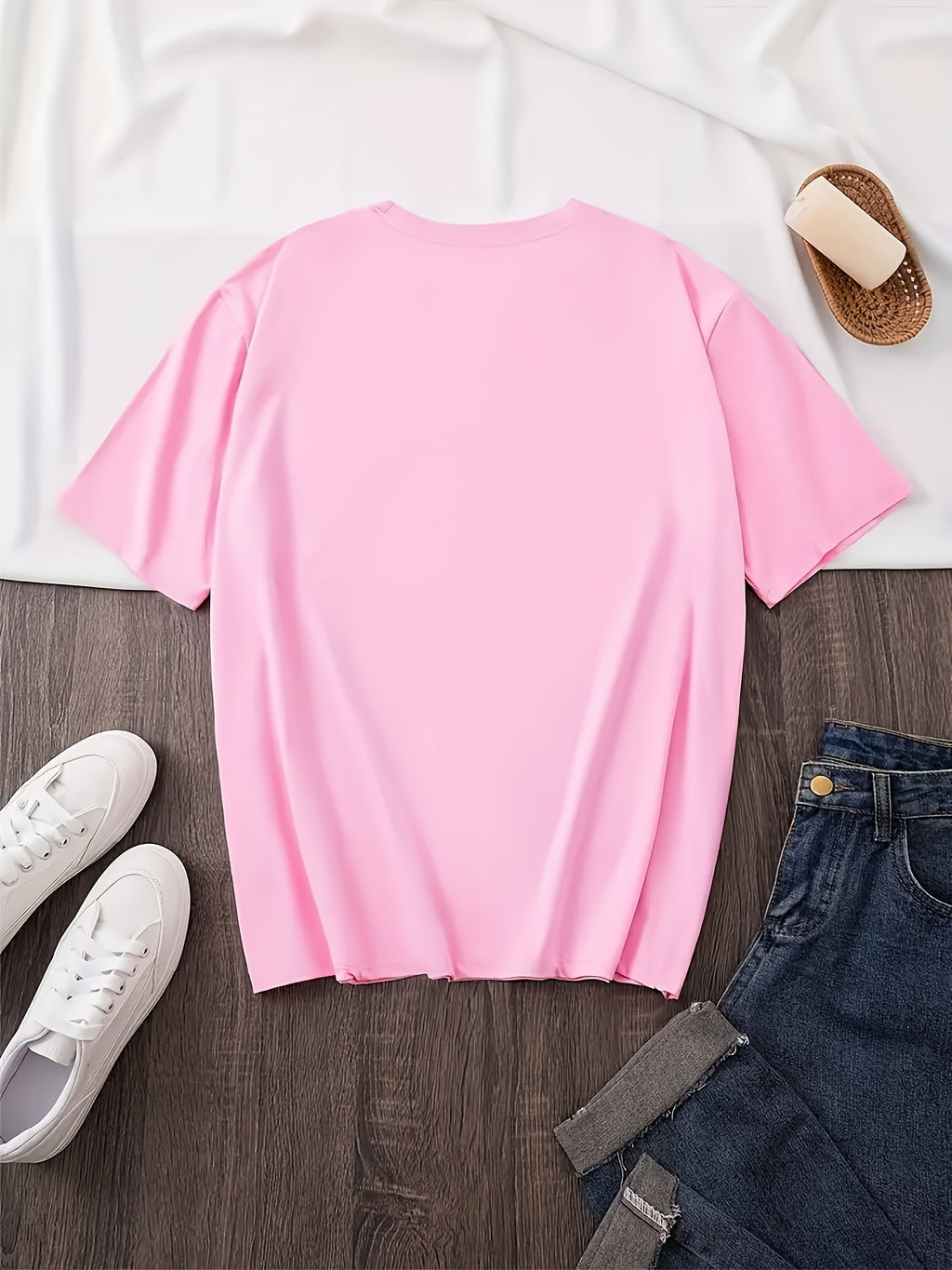 Inspirational Word Cloud Print T-Shirt Women Round Neck Short Sleeve Light Grey Positive Affirmation Casual Tee Spring Summer S-XXL
