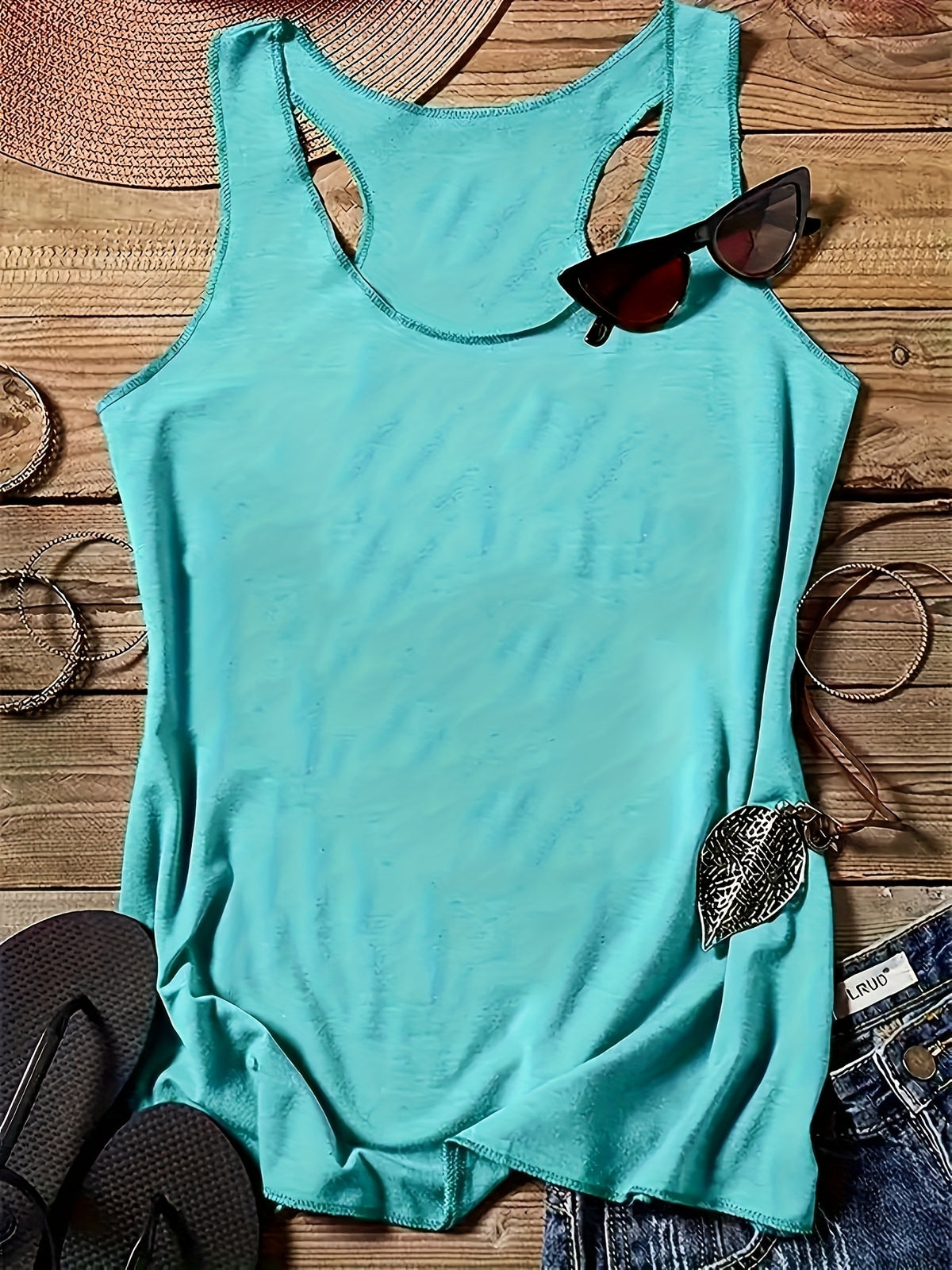 5-Pack Sleeveless Tank Tops for Women | Round Neck Stretchy Casual Cami Tops | Multipack Basic Layering Tops | Spring Summer Everyday Vest Tank Women