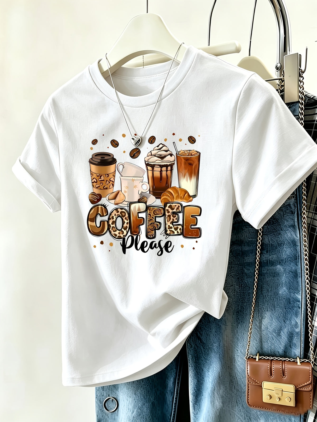 Geometric Pattern Print T-Shirt Women Crew Neck Short Sleeve Stretch Casual Fun Tee Multicolor S-XXL