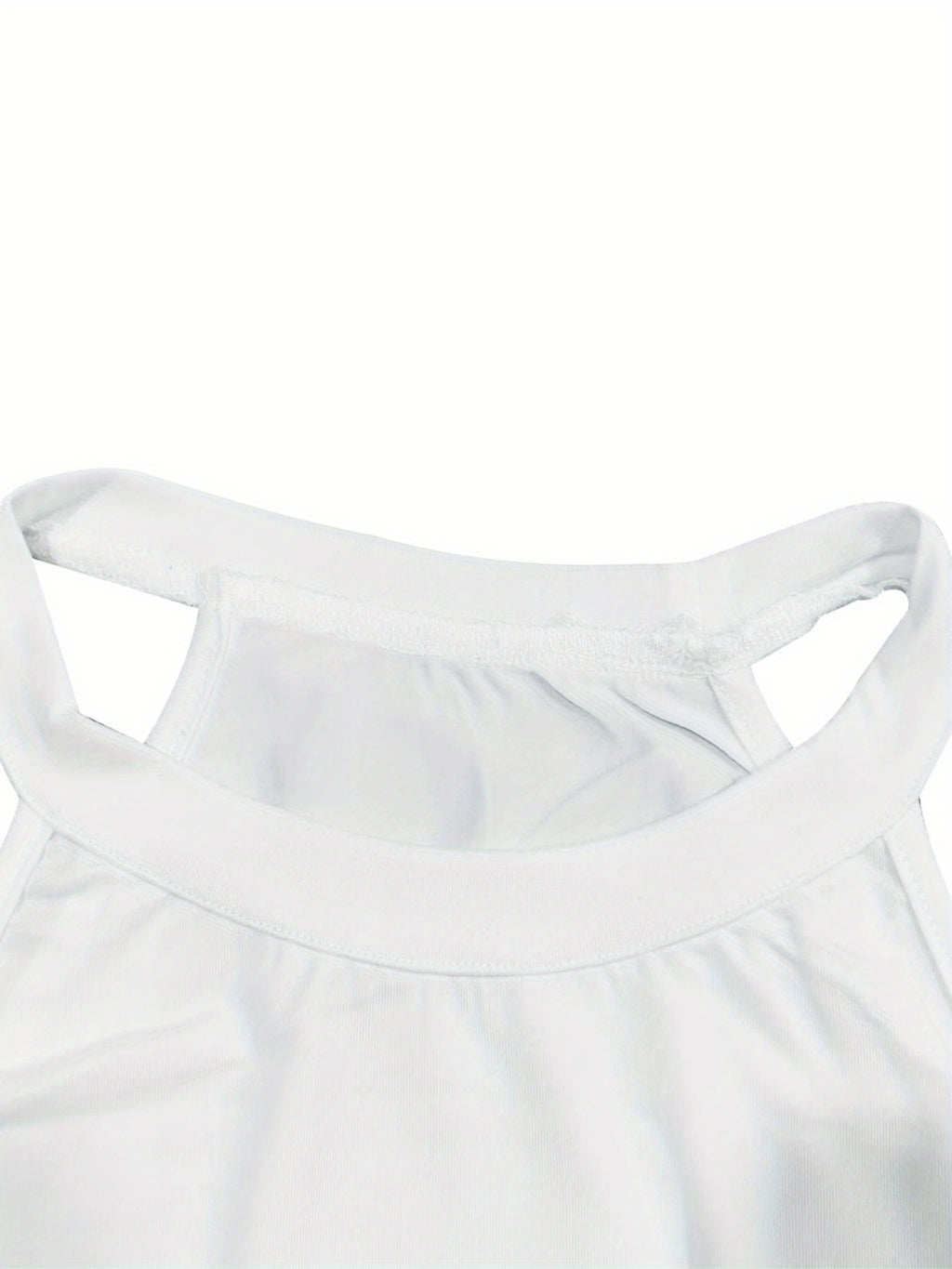 Heart Print Tank Top for Women | Cute Sleeveless Vest Shirt | Round Neck Casual Summer Top | Lightweight Polyester Graphic Tee Women White