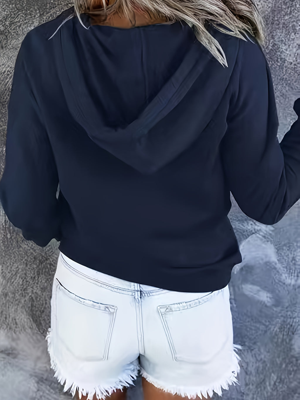 Women Oversized Button Hoodie Sweatshirt Long Sleeve Kangaroo Pocket Ribbed Cuff Casual Pullover Black Grey Burgundy Apricot S-XXL