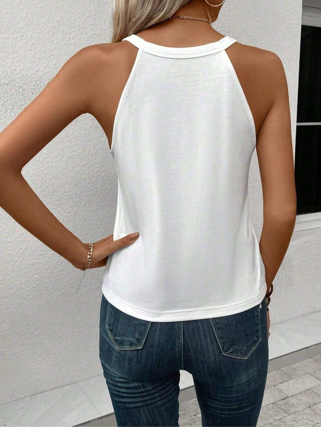 Heart Print Tank Top for Women | Cute Sleeveless Vest Shirt | Round Neck Casual Summer Top | Lightweight Polyester Graphic Tee Women White