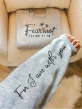 Do Not Be Afraid Isaiah 40:10 Print Sweatshirt Women Crew Neck Long Sleeve Casual Pullover Soft Autumn Winter Top