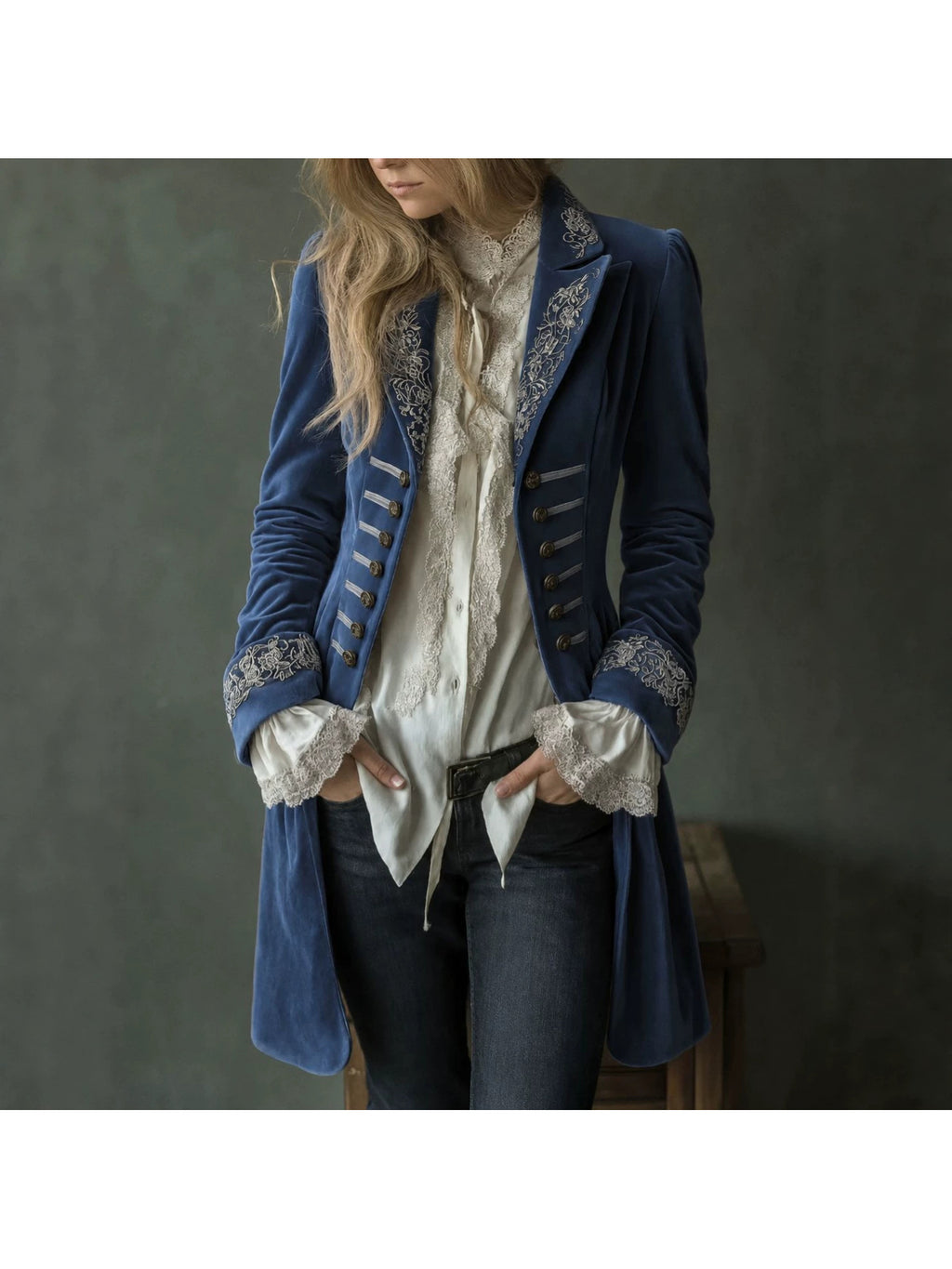 Women Elegant Casual Long Sleeve Reversible Collar Blouse Retro Work Casual Navy Black Grey Blue Peach Pink S-XXL