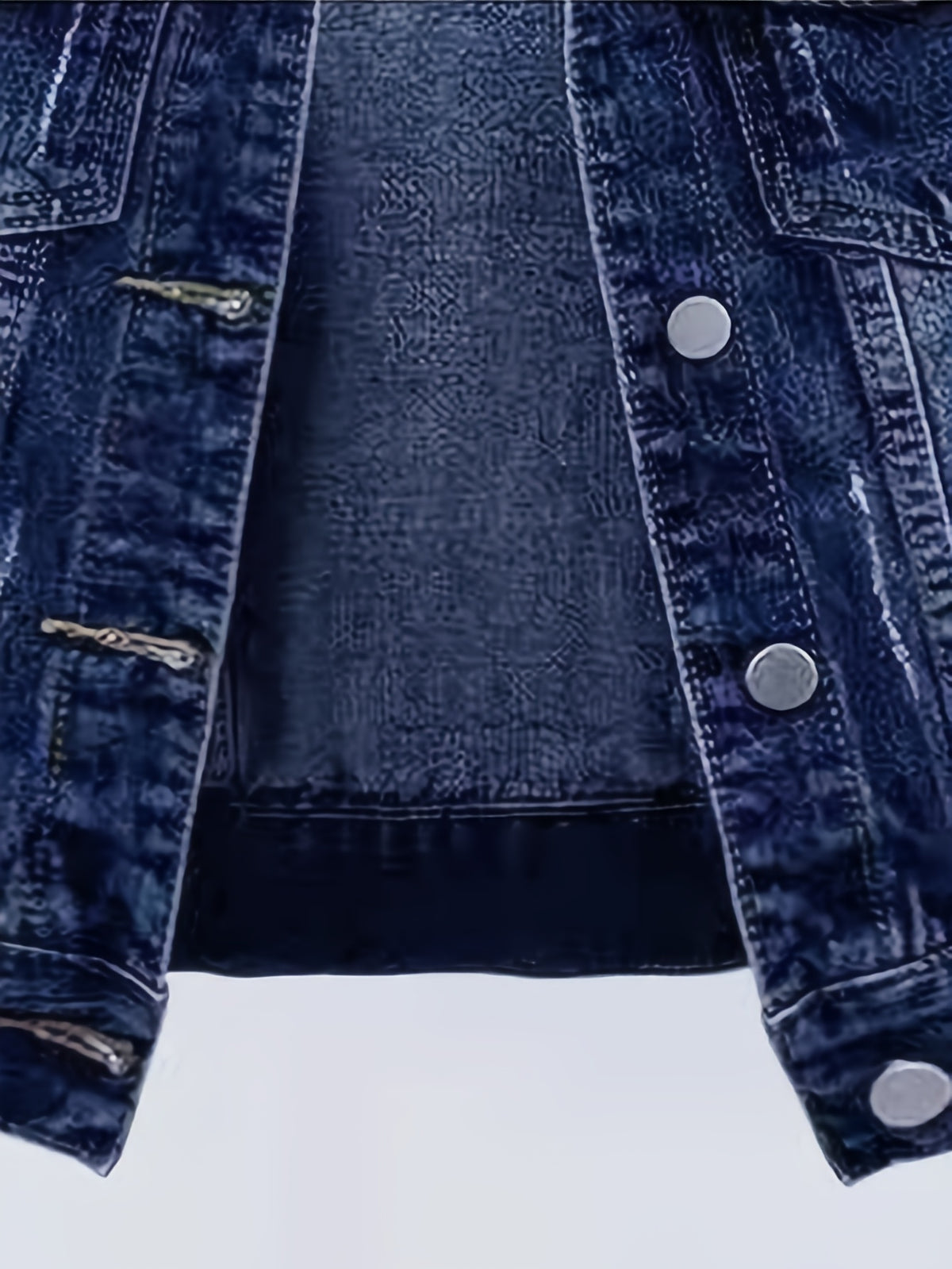 Vintage Wash Cropped Denim Jacket Women Slim Fit Button-Up Casual Spring Fall Layering Dark Blue Medium Blue S-XXL