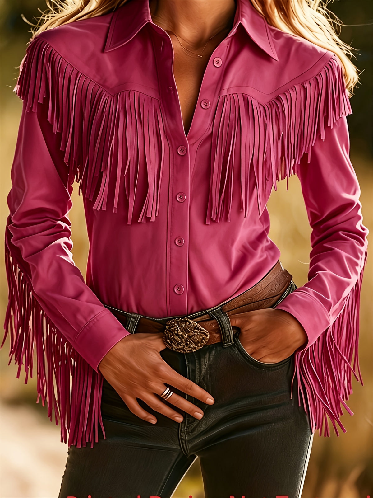 Women Vintage Fringe Lapel Button Blouse Long Sleeve Elegant Minimalist Shirt Chic Office Casual Top Spring Fall Women's Clothing