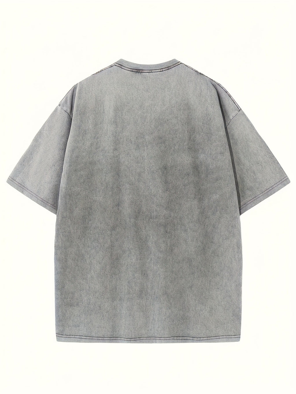 Retro Washed Graphic T-Shirt for Women Loose Fit Heavyweight 230g Round Neck Short Sleeve Street Style Casual Spring Summer Machine Washable Vintage Tee