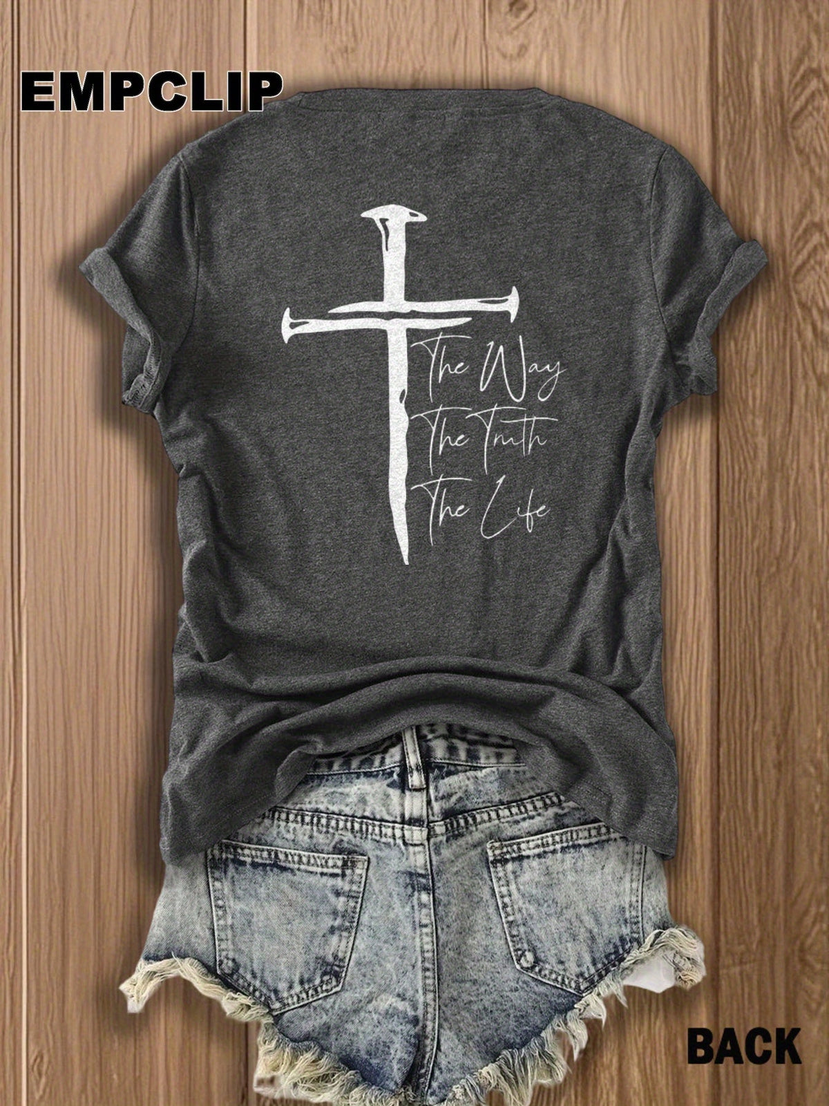 Christian Cross Graphic Tee Women Faith Inspirational T-Shirt Patriotic Religious Casual Tops