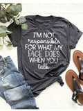 Positioning Print Graphic Crew Neck Tee Women Short Sleeve Lightweight 180gsm Alphabet Casual Spring Summer Top S-XXL