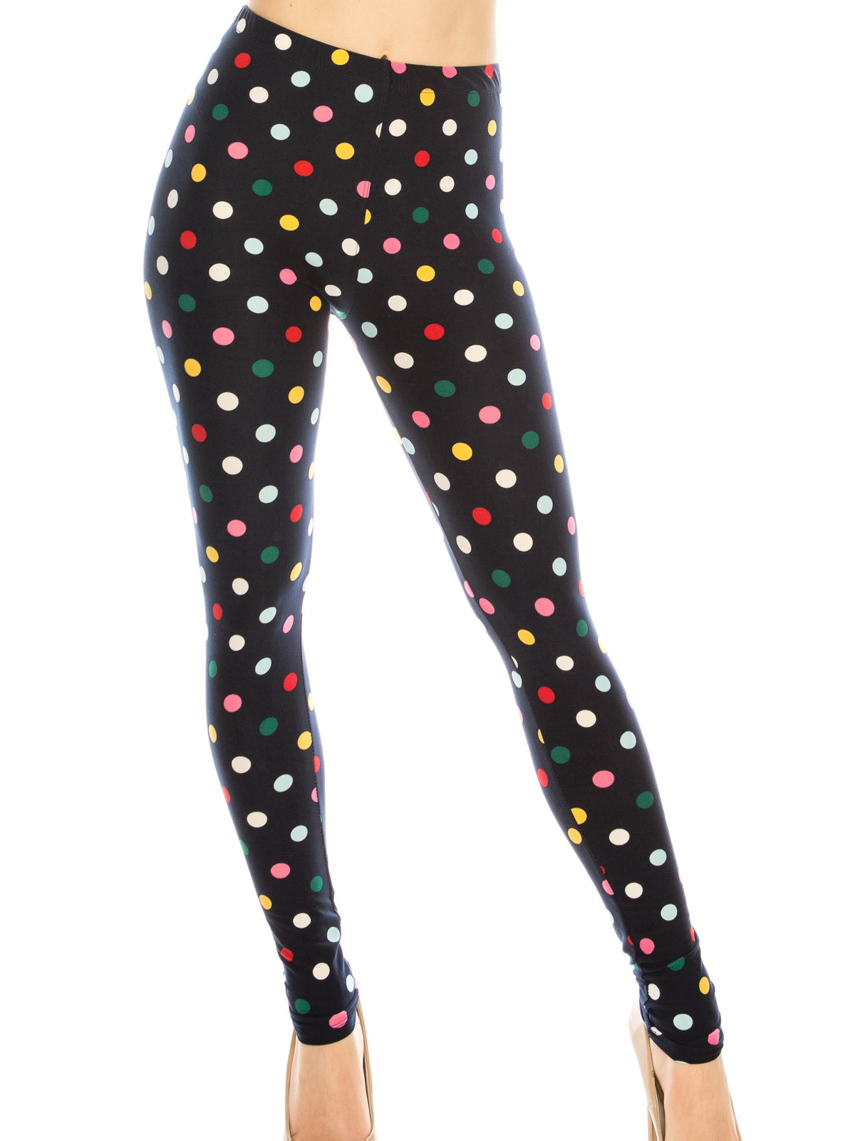 Printed Pattern Leggings for Women – No See-Through High Stretch 92% Polyester Super Soft, 9 Colors One Size, Casual Sexy Fashion Bottoms