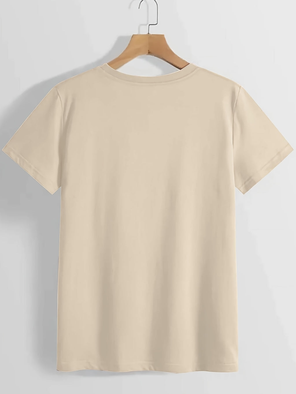 Fashionable Print Crew Neck T-Shirt for Women - Lightweight Breathable Polyester Casual Short Sleeve Tee Spring Summer Everyday Wear