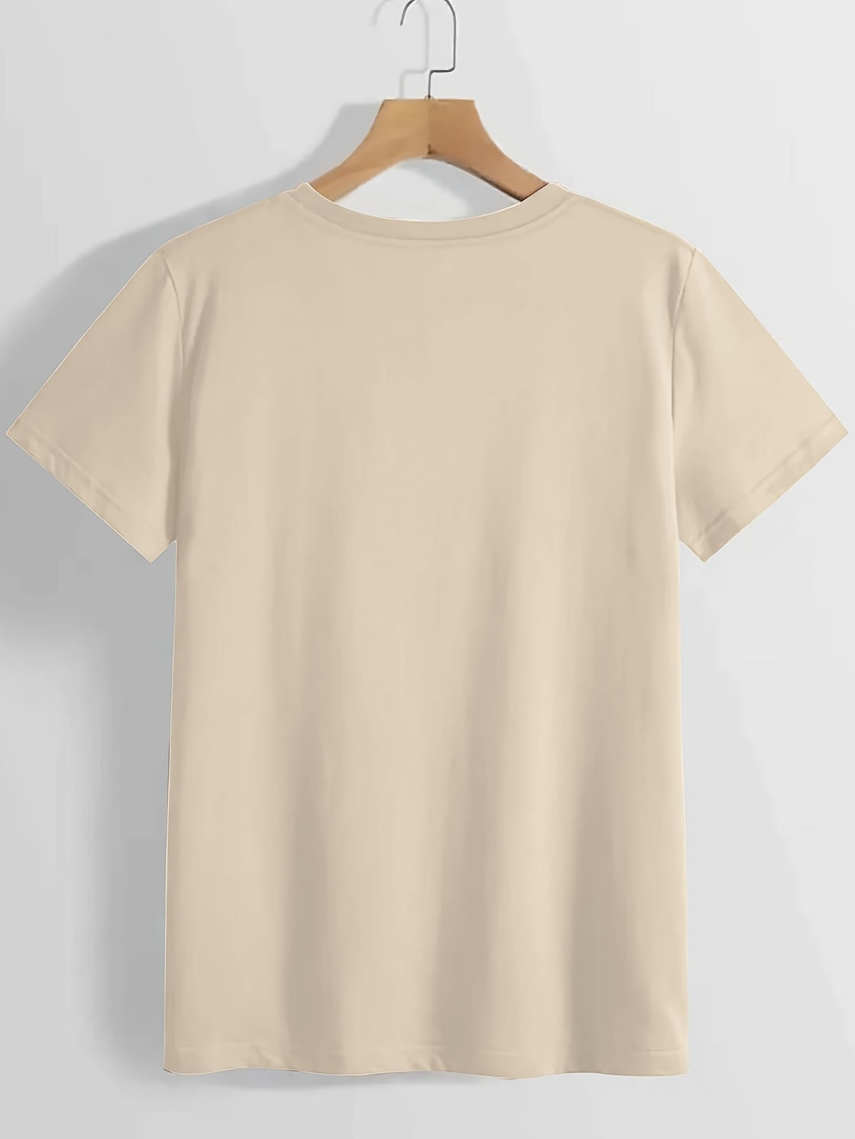 Geometric Print Crew Neck T-Shirt Women Casual Short Sleeve Stretch Knit Graphic Tee Light Airy Spring Summer Fall S-XXL
