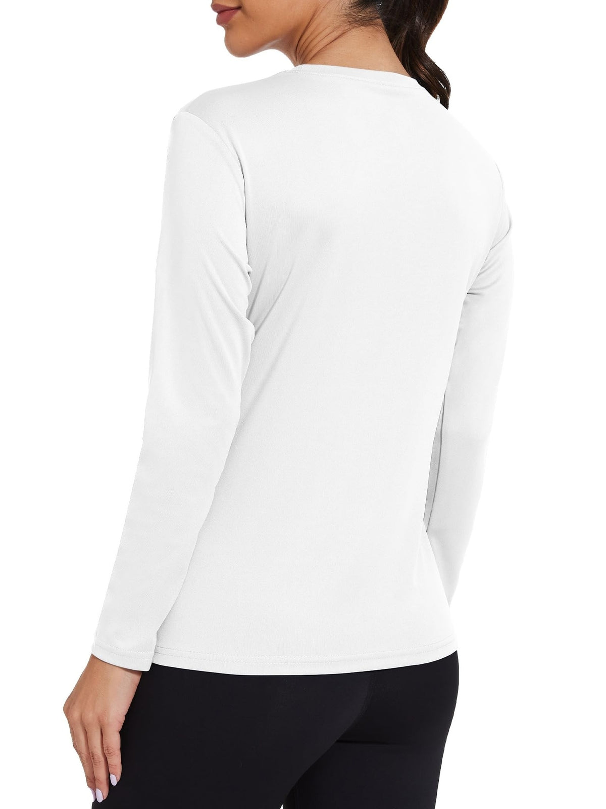 Women's Long Sleeve Active Sports T-Shirt 5-Pack – Moisture-Wicking Yoga Gym Workout Tee Set, Multiple Colors, Casual Everyday Wear