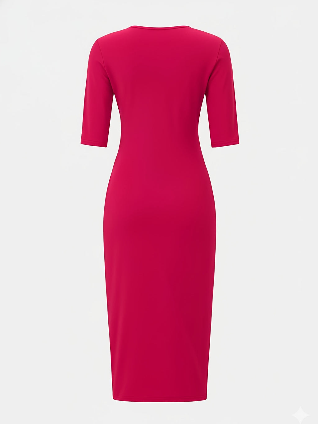 Women's Slim Fit Boat Neck Zipper Dress Short Sleeve Elegant Mid-Length Casual Dress Spring Summer Autumn