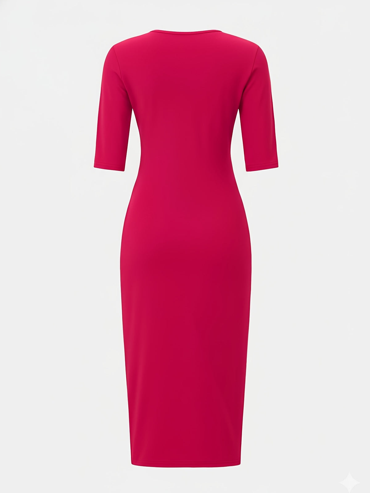Women's Slim Fit Boat Neck Zipper Dress Short Sleeve Elegant Mid-Length Casual Dress Spring Summer Autumn