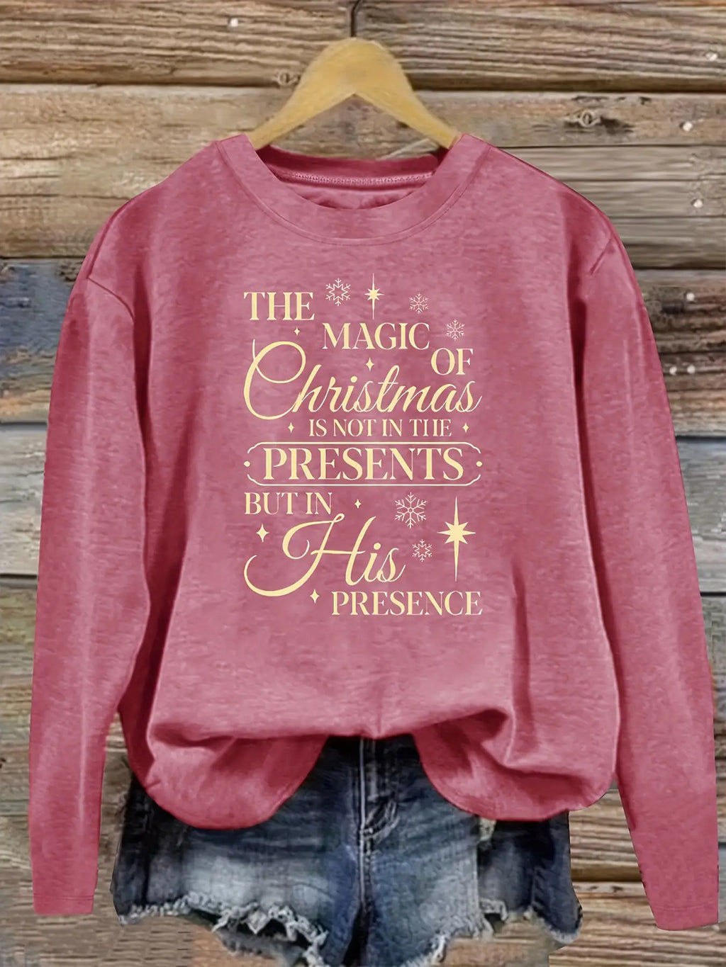 Women's Printed Casual Sweatshirt Round Neck Long Sleeve All Season Medium Stretch Top Dark Gray Pink Royal Blue S M L XL XXL