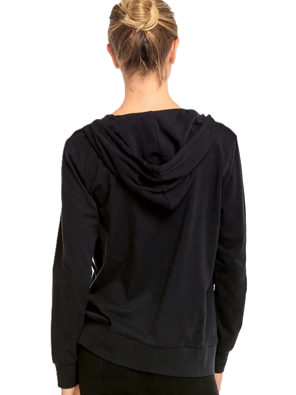 Zip-Up Hoodie Women Cotton Soft Drawstring Kangaroo Pocket Active Casual Jacket Lightweight Versatile All Season
