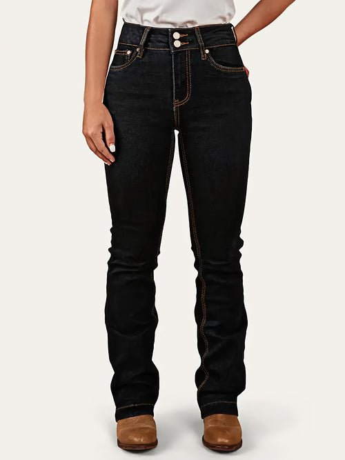 Classic Five-Pocket Stretch Denim Jeans for Women – Mid-Rise Regular Fit, All-Season Versatile Casual Pants for Travel, Sizes S-XXL