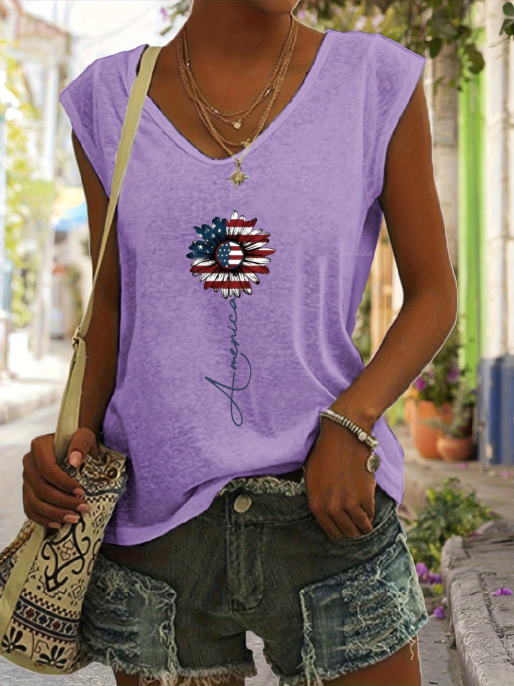 Letter Pattern Print V-Neck Vest Women Casual Sleeveless Graphic Tank Top Spring Summer Lightweight Breathable S-XXL