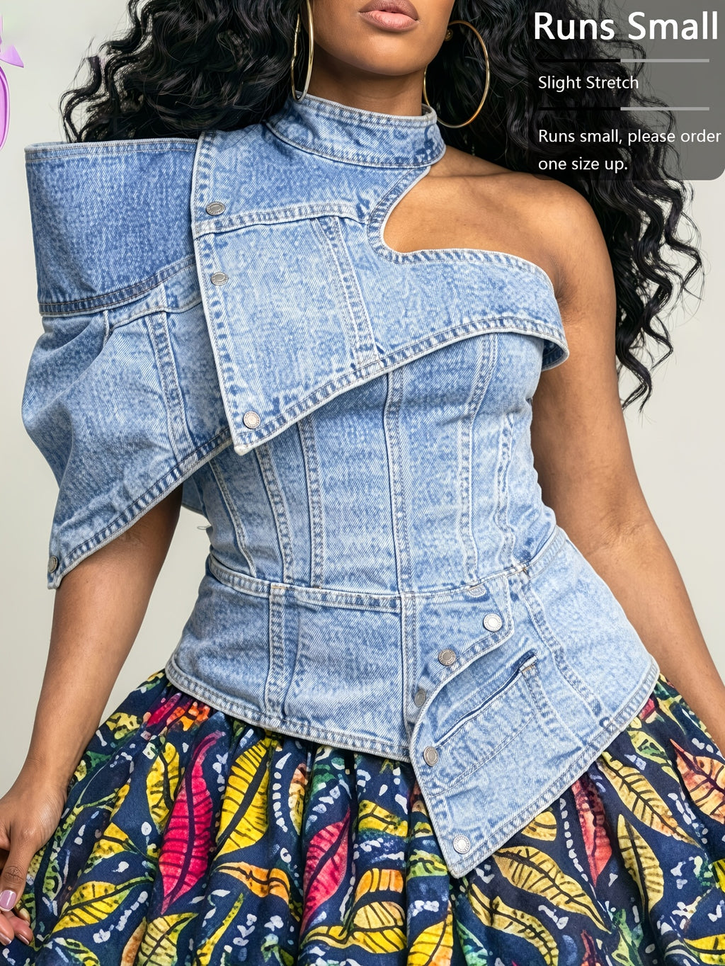 Corset Peplum One Shoulder Crop Top Women Stand Collar Ruffle Asymmetric Fitted Party Blouse Waist Cinching Curvy Slim Wedding Guest Night Out