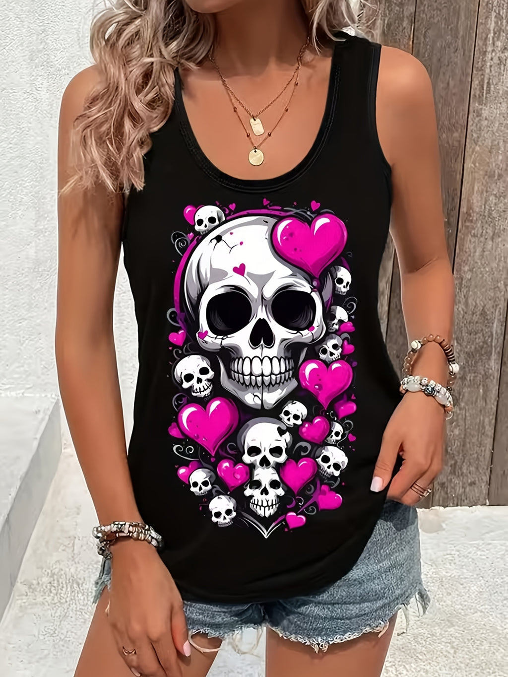 Pose Print Casual Tee Women Fun Graphic T-Shirt Short Sleeve Crew Neck Loose Fit Top Home Loungewear Going Out Gift Valentine's Day S-XXL