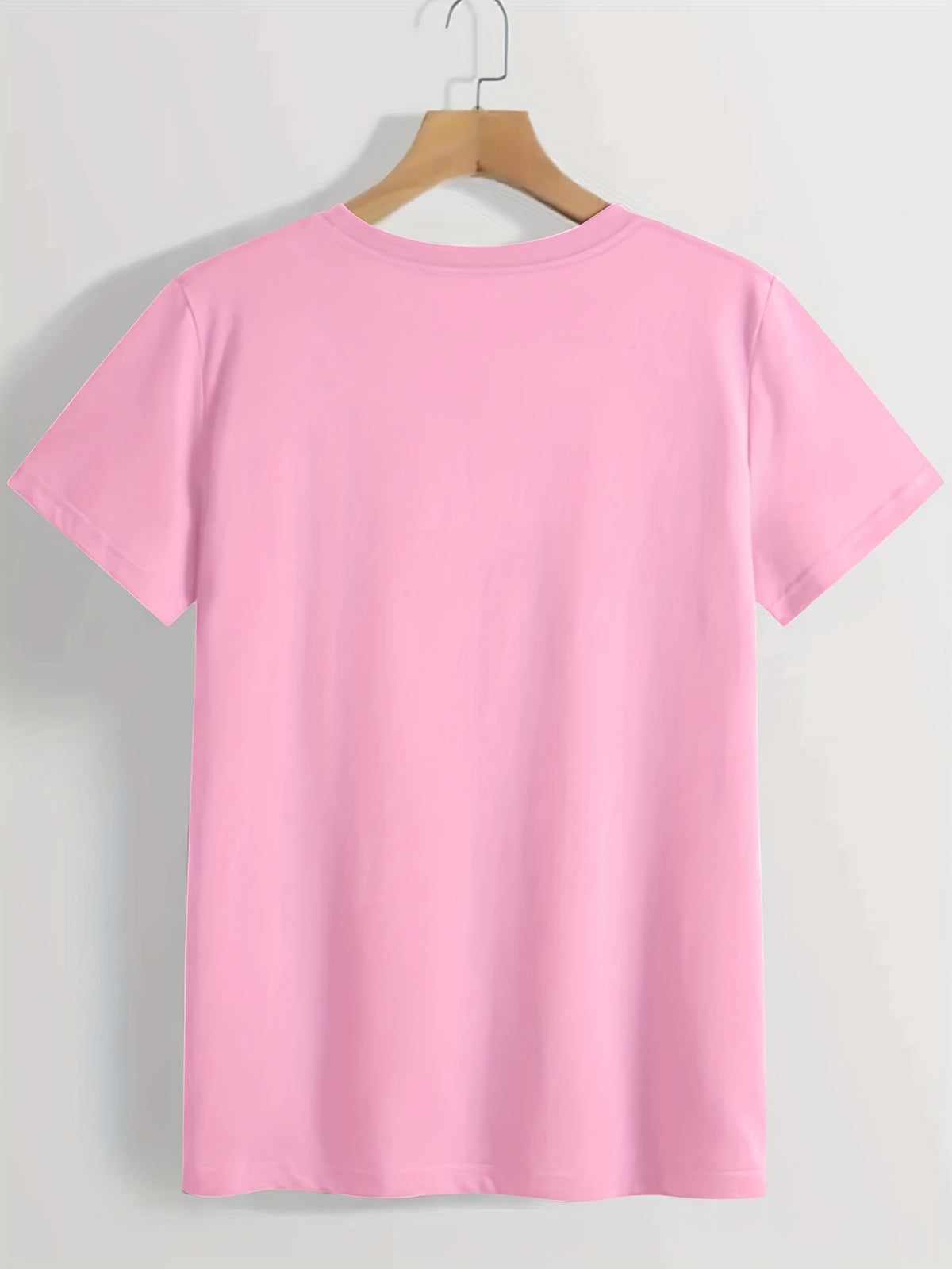 Fashionable Print Crew Neck T-Shirt for Women - Lightweight Breathable Polyester Casual Short Sleeve Tee Spring Summer Everyday Wear