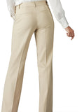 High Waist Straight Leg Pants Women Loose Elastic Waist Casual Trousers Fashionable Comfy Everyday Bottoms S-XXL