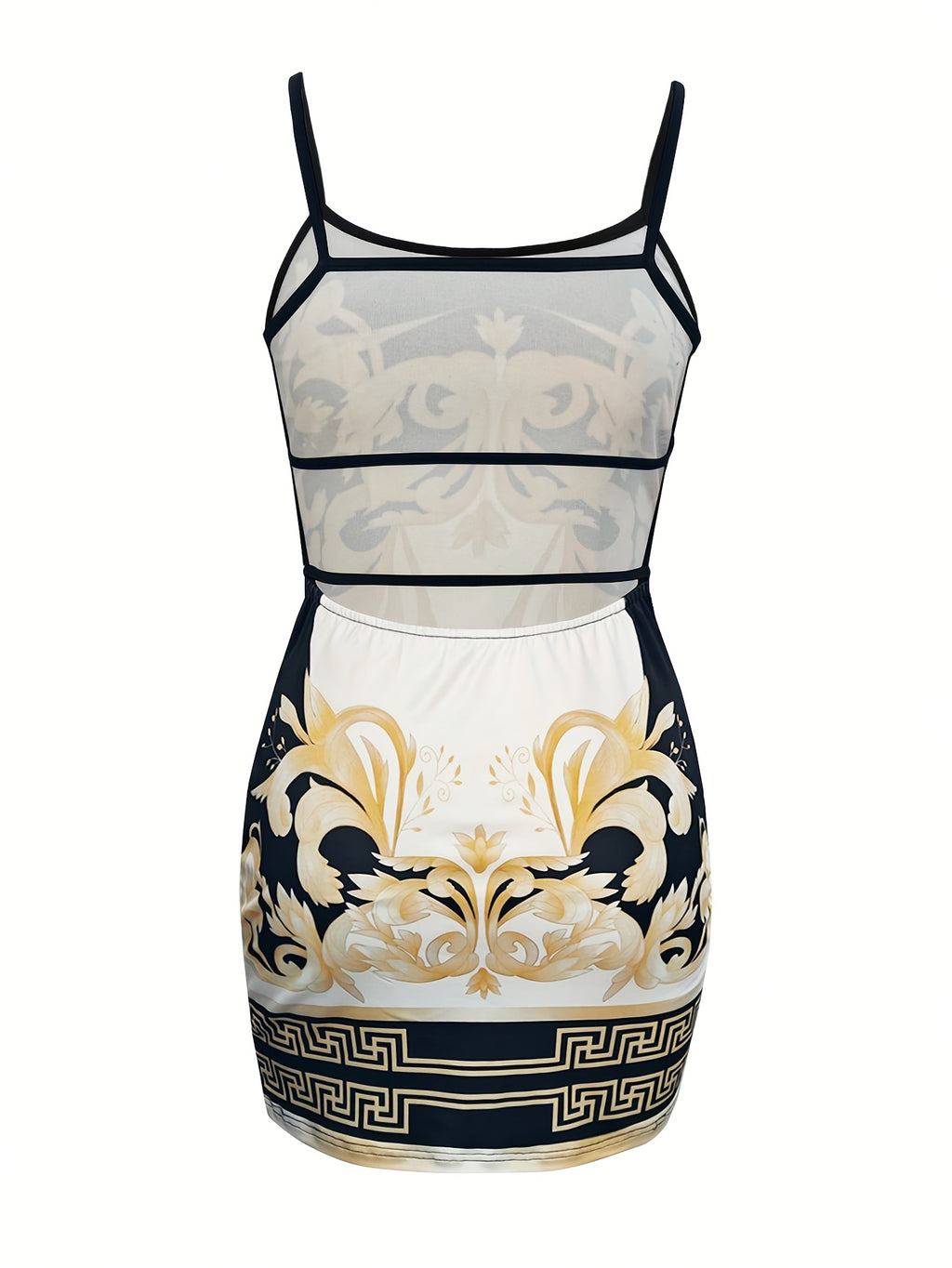 Halter Dress for Women Printed Backless Sexy Fitted Spring Summer Going-Out Dress Stretchy Lightweight Party