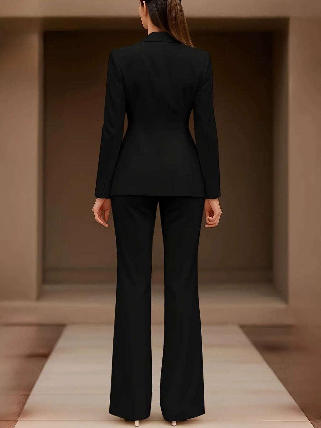 Women's White Blazer and Dress Pants 2-Piece Set Professional Formal Commuting Suit High-End Office Work Outfit Spring 2026
