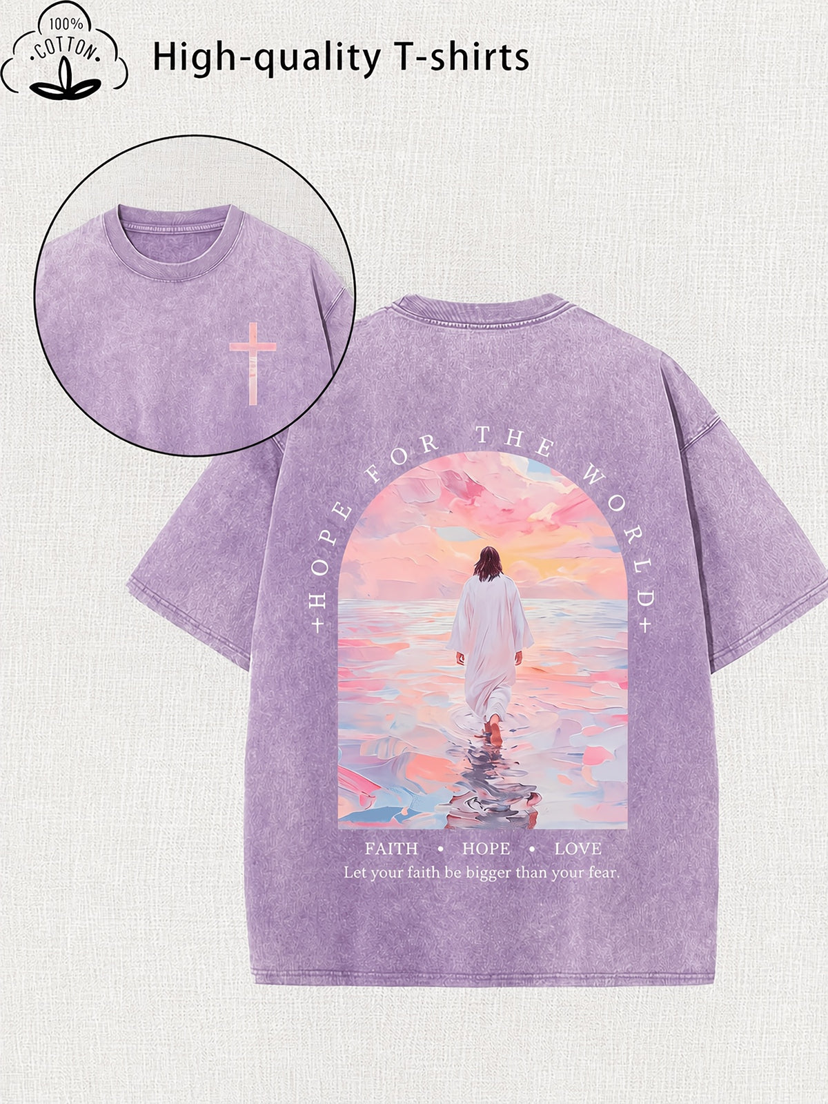 Women's Retro Washed Graphic T-Shirt Loose Fit Crew Neck Short Sleeve Casual Street Style S-XXL