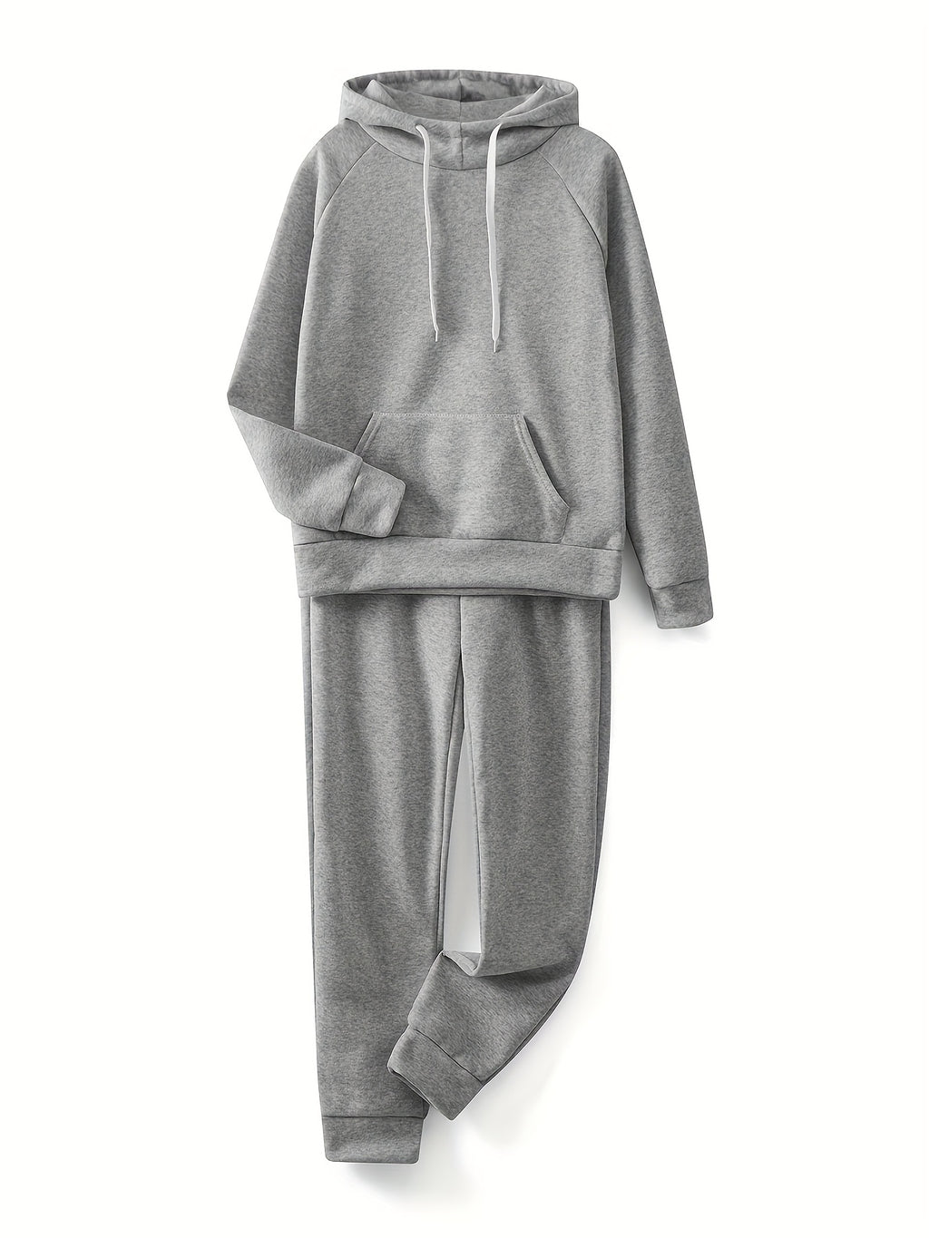 Women's 2-Piece Sweatsuit Set Slim Fit Long Sleeve Hoodie and Drawstring Jogger Pants S-XXL
