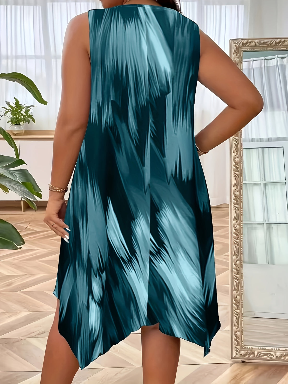 Bohemian Print Sleeveless Maxi Dress for Women – Elegant Loose Fit Summer Long Dress for Beach, Travel & Vacation