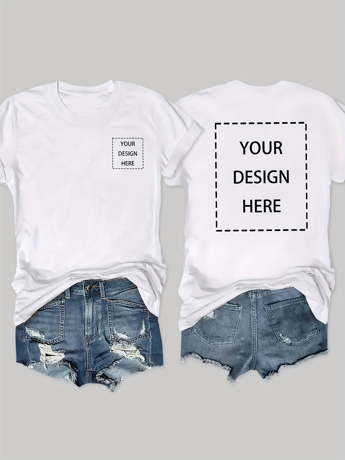 Geometric Letter Print Women T-Shirt Soft Pink Crew Neck Short Sleeve Casual Elegant Top Medium Stretch Spring Summer Fall Machine Washable