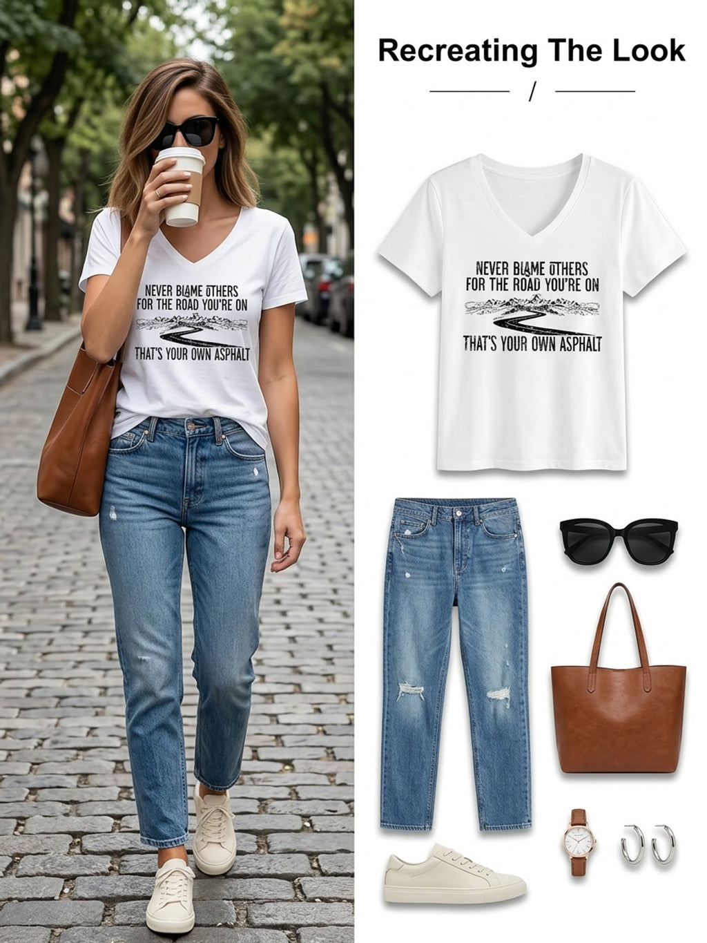 Women's V-Neck Short Sleeve Inspirational Print T-Shirt "Never Blame Others" Casual Breathable Top Multi-Color S-XXL