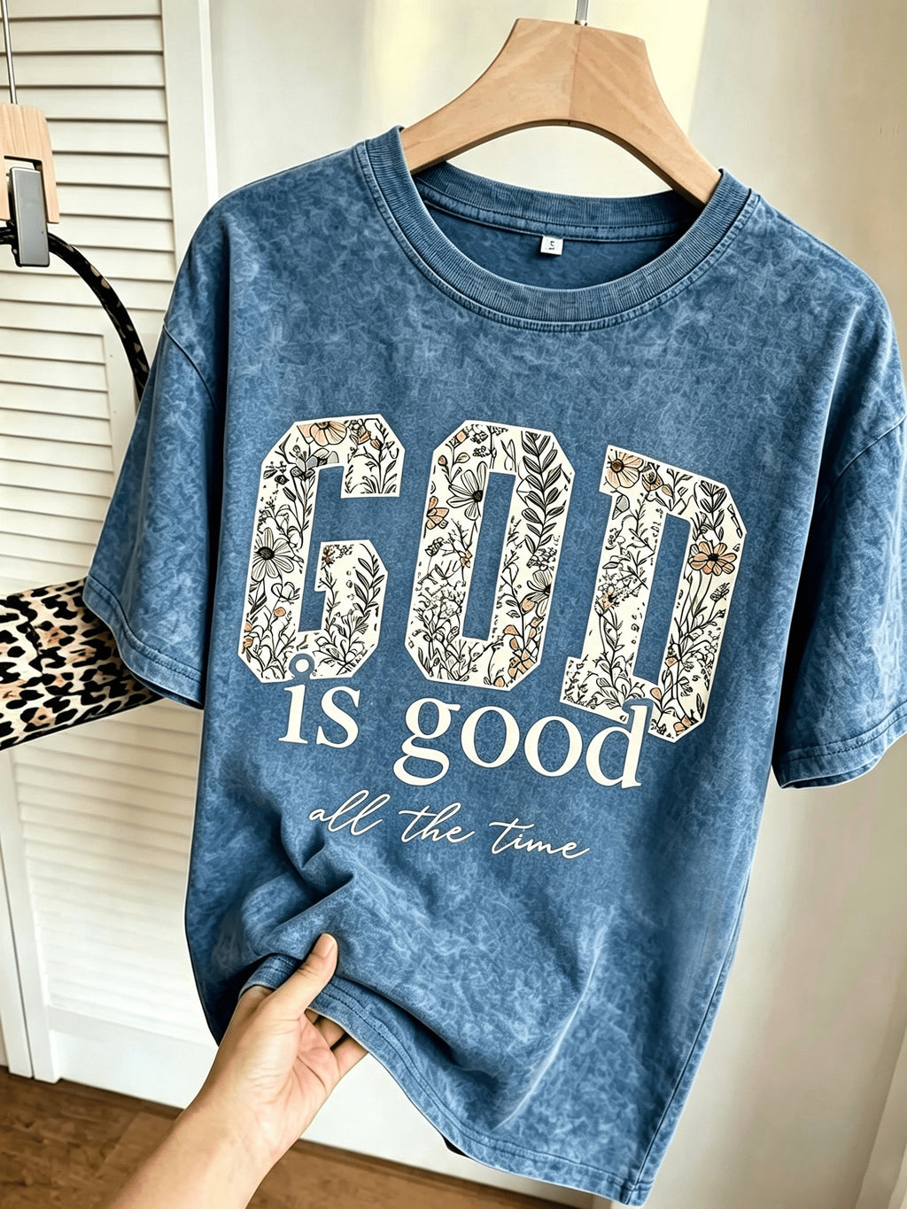 Vintage Batik Print Washed Graphic T-Shirt Women Crew Neck Floral Geometric Casual Tee Autumn Fashion S-XXL