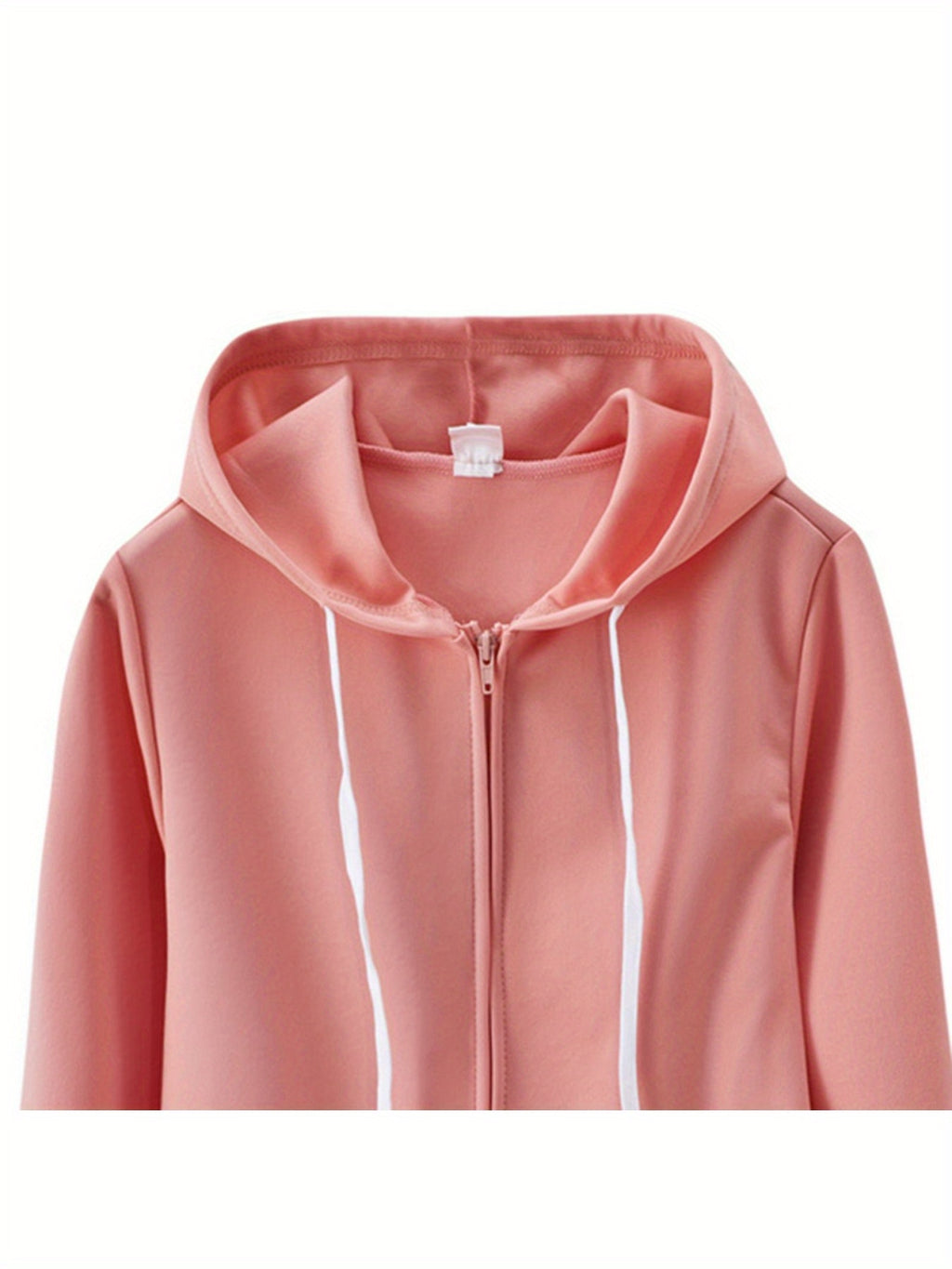 Women's Zip-Up Hoodie Jogger Set 2 Piece Tracksuit Sweatsuit Casual Solid Color Sweatpants Outfit S-XXL