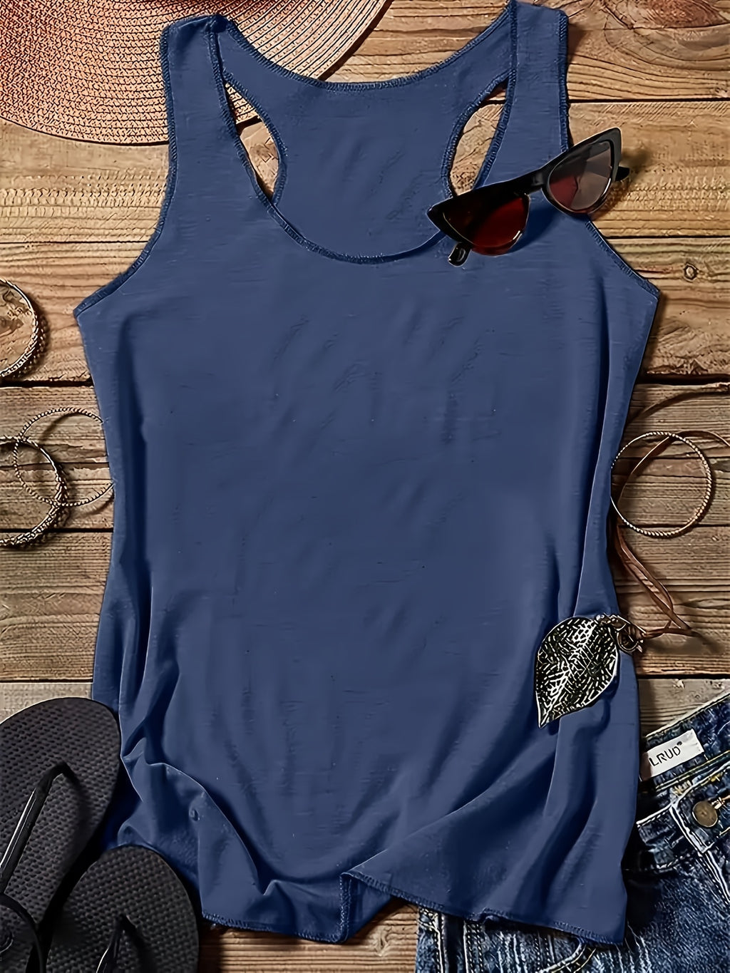 5-Pack Sleeveless Tank Tops for Women | Round Neck Stretchy Casual Cami Tops | Multipack Basic Layering Tops | Spring Summer Everyday Vest Tank Women