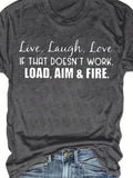 Women's Fun Slogan Graphic Crew Neck T-Shirt Short Sleeve Casual Tee Dark Gray Stretch Fabric S-XXL