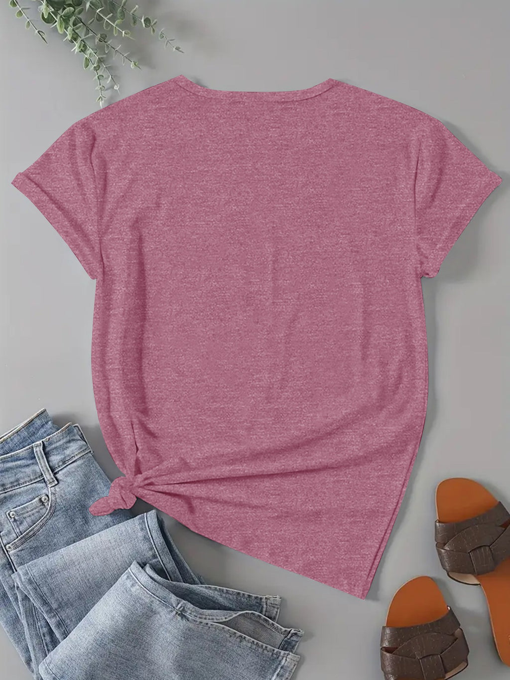 Bohemian Slogan Print T-Shirt Women Crew Neck Short Sleeve Casual Graphic Tee Viscose Blend Minimalist Spring Summer Fall Top S-XXL