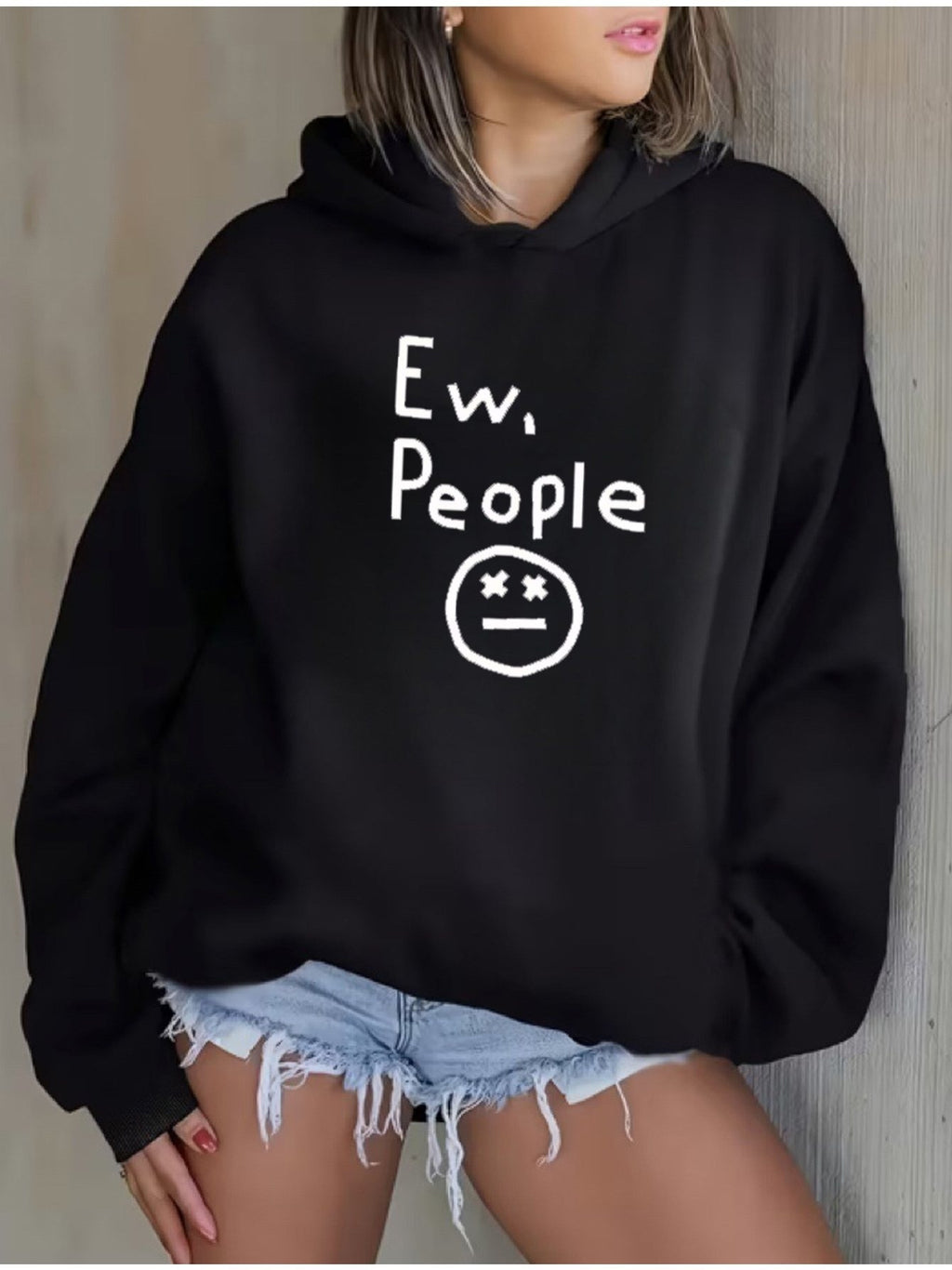 Women Hoodie Holiday Party Pullover Soft Casual Sweatshirt Fall Everyday Top Machine Washable Cozy Festive