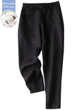 Women's Linen Pants Wide Leg Drawstring High Waist Beach Palazzo Pants | Casual Boho Vacation Trousers Summer