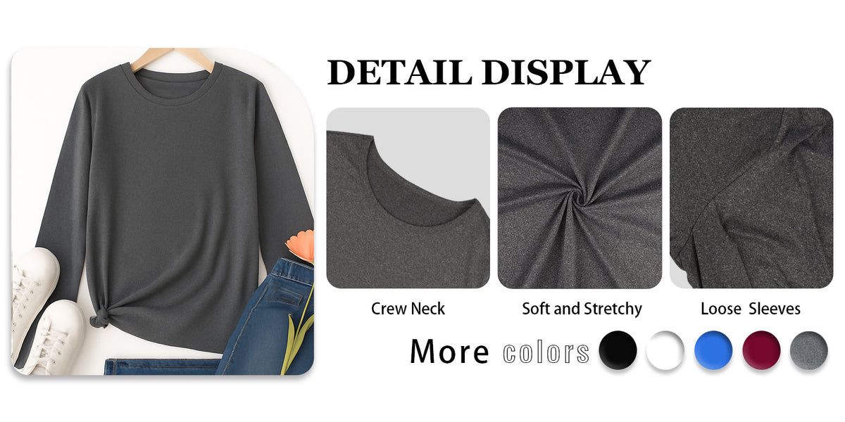 Glasses Print Long Sleeve Tunic Top Women Crew Neck Flared Hem Asymmetrical Geometric Print Breathable Casual Blouse Spring Summer Fall Gatherings S-XXL