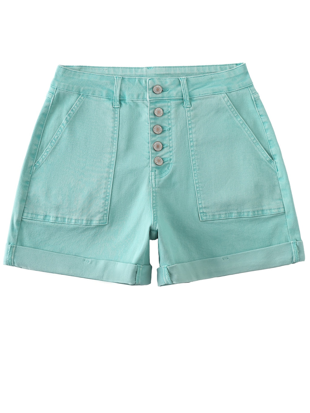 High Waist Stretch Denim Shorts Women Slim Fit Vintage Casual Summer Jean Shorts Multi-Color XS-XXL