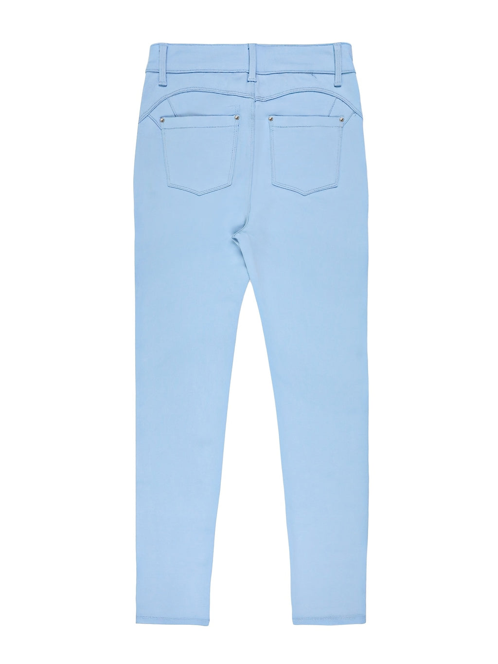 Women's High-Waist Skinny Jeans Stretchy Fabric Multi-Color Long Style Casual Streetwear Button Decor Five Pockets