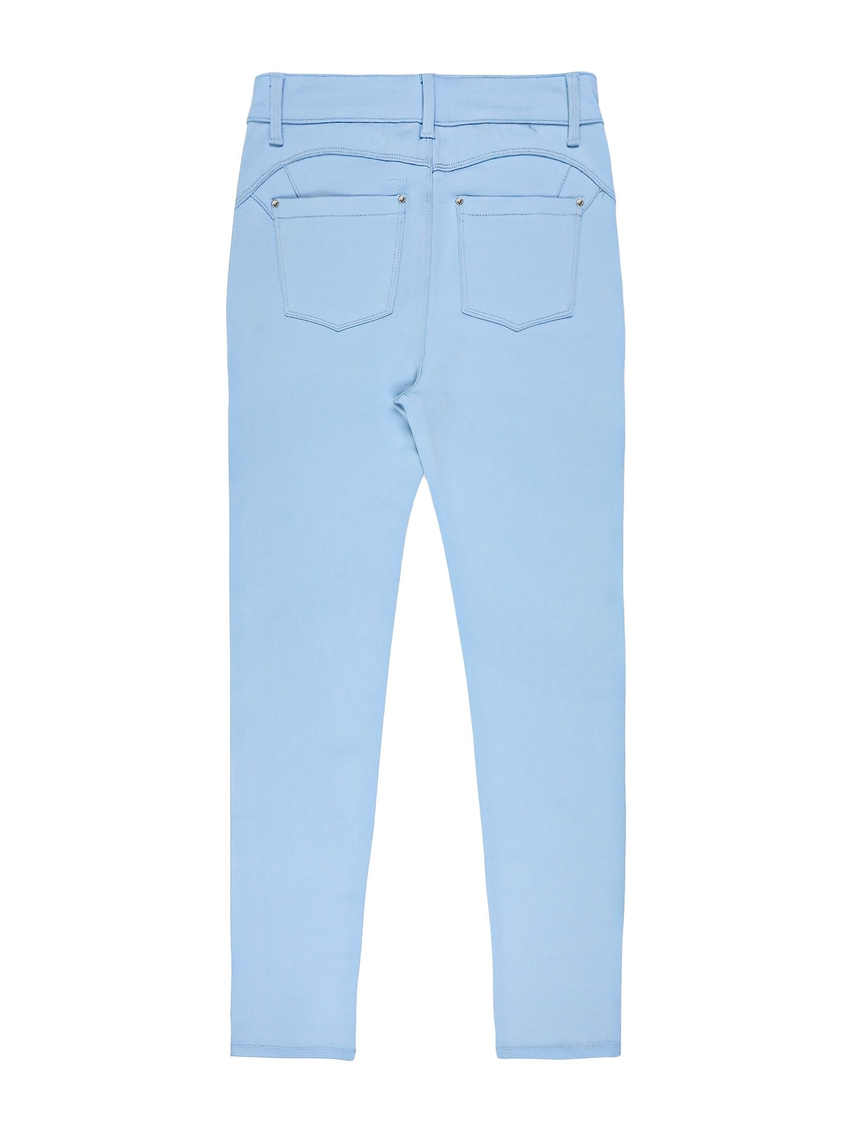 Women's High-Waist Skinny Jeans Stretchy Fabric Multi-Color Long Style Casual Streetwear Button Decor Five Pockets