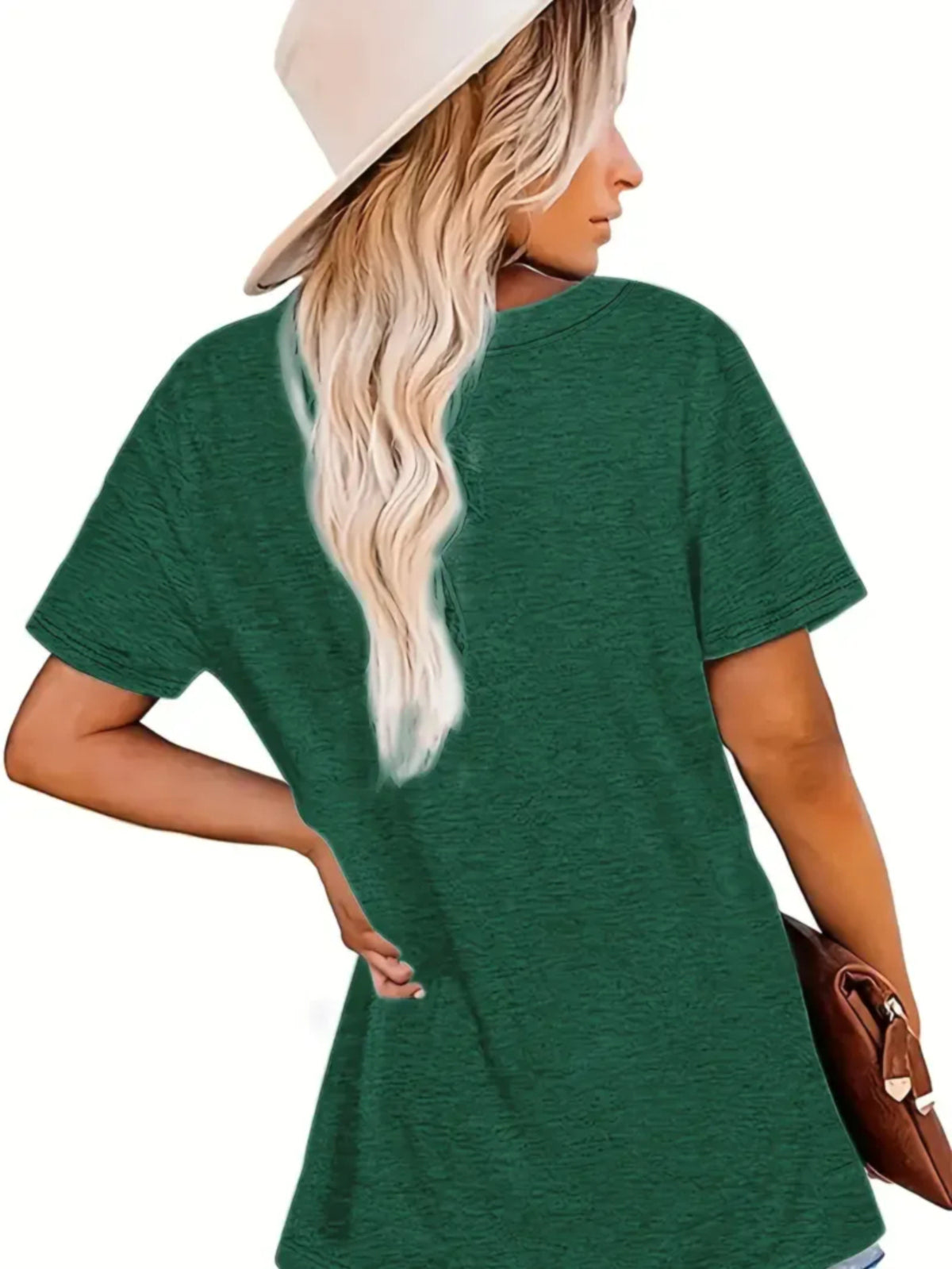 Jesus Floral Cross Double-Sided Print T-Shirt for Women - Faith Inspired Crew Neck Casual Christian Tee Summer Trendy Graphic Top