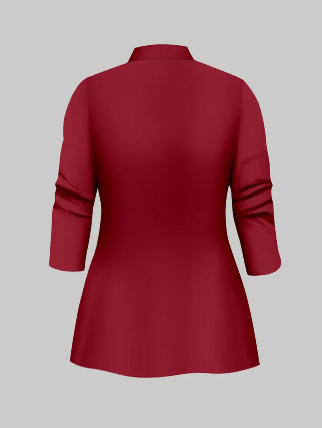 Retro Plaid 3-Piece Set for Women – Asymmetrical Hem Blazer, Black Camisole & Hip-Hugging Skirt, Wine Red Office Outfit for Autumn Winter