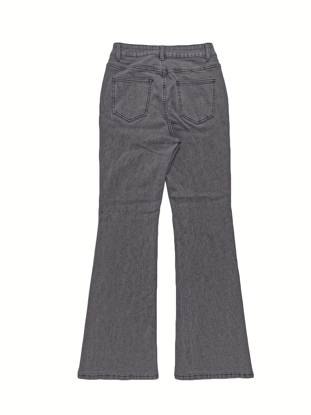 Women's Y2K Straight Leg Denim Pants High Elastic Vintage Street Style Solid Color Long Jeans Versatile Trendy Fashion Bottoms