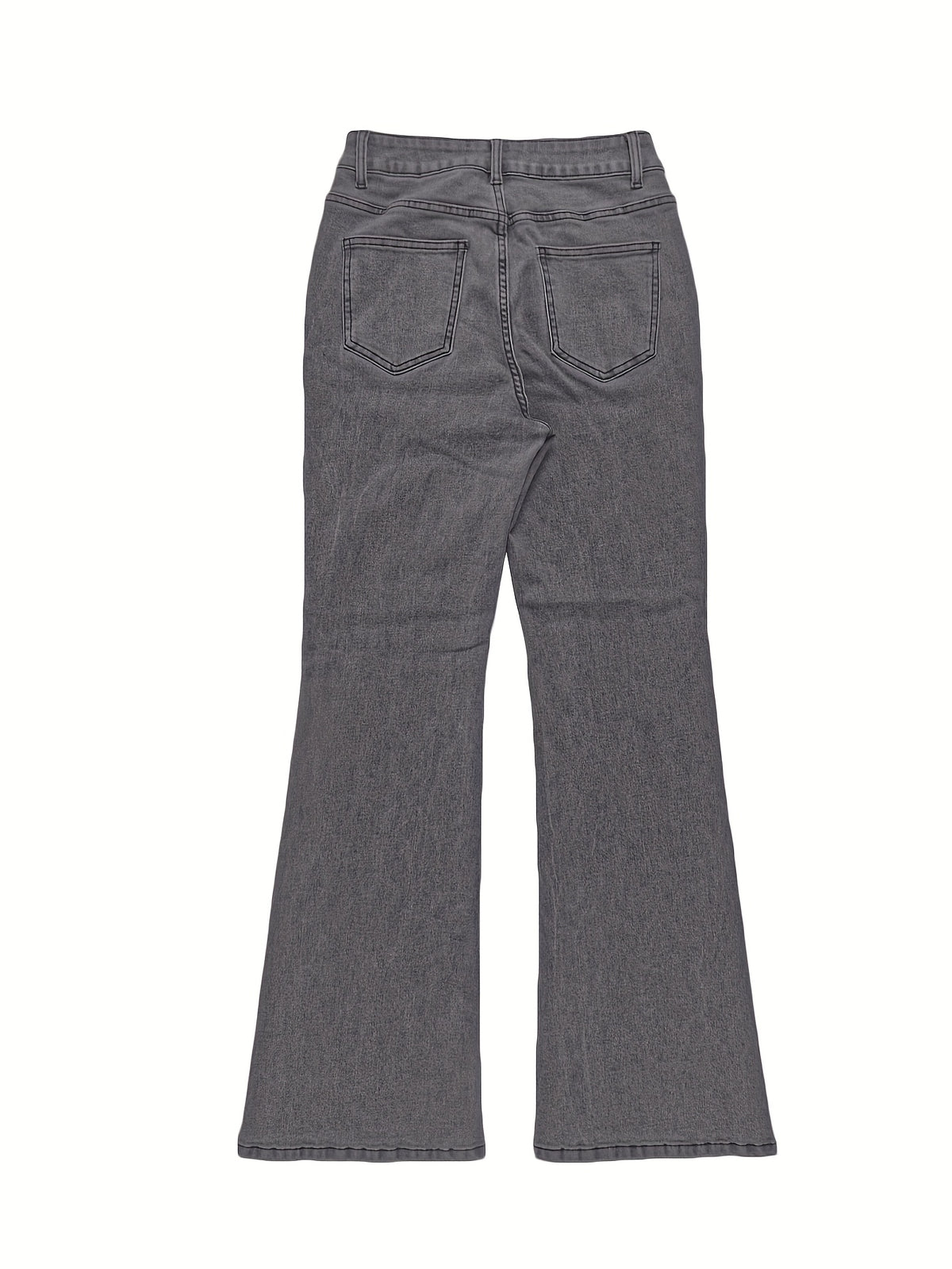 Women's Y2K Straight Leg Denim Pants High Elastic Vintage Street Style Solid Color Long Jeans Versatile Trendy Fashion Bottoms
