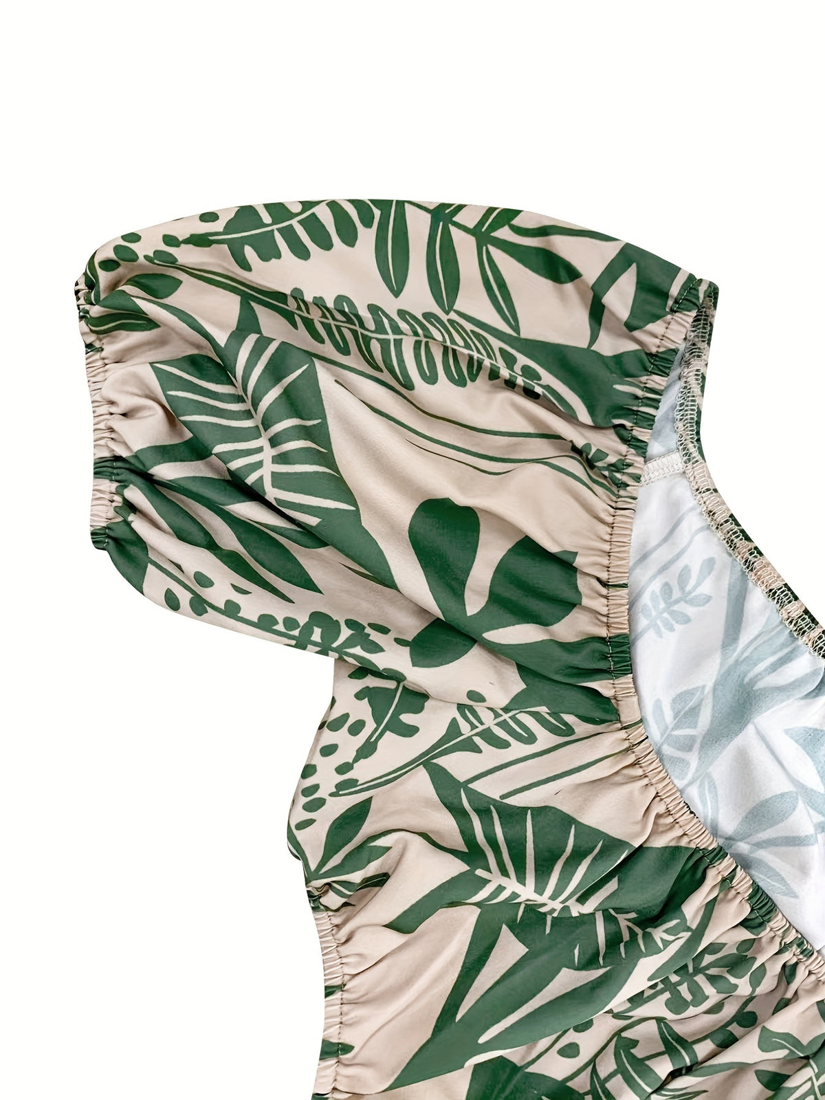 Ruffle Hem Print Maxi Dress Women Off Shoulder Lace-Up Tie Waist Split Sleeve Glossy Casual Summer Commuter Dress S-XXL